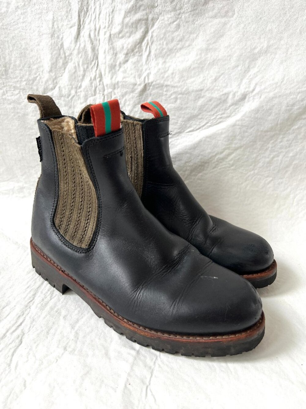 Penelope Chilvers Chelsea Boots black leather 37 6 womens Oscar Wool-Lined